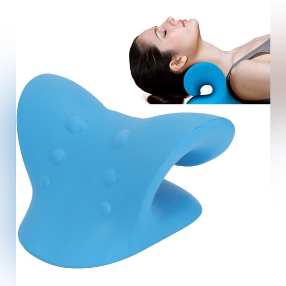 New Neck and Shoulder Relaxer,C Shaped Comfortable Cervical Neck Traction - Picture 1 of 9